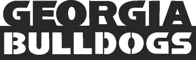 Logotipo de los bulldogs de Georgia - DXF SVG CDR Cut File, listo para cortar para plasma de enrutador láser